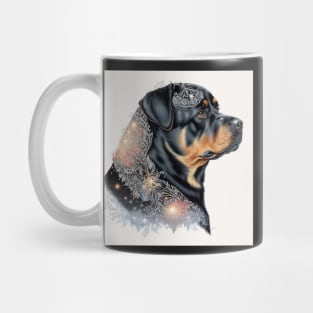 Jeweled Rottweiler Princess Mug